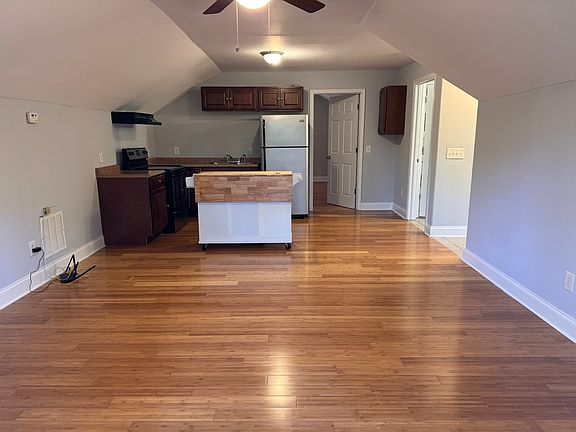 View into living room/ kitchen