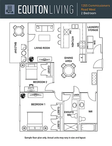 Floor plan 2 Bedroom