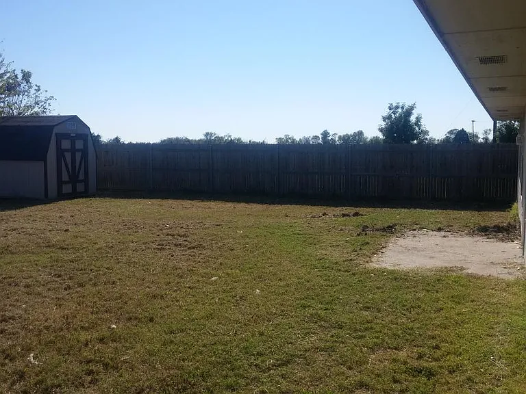 back yard patio