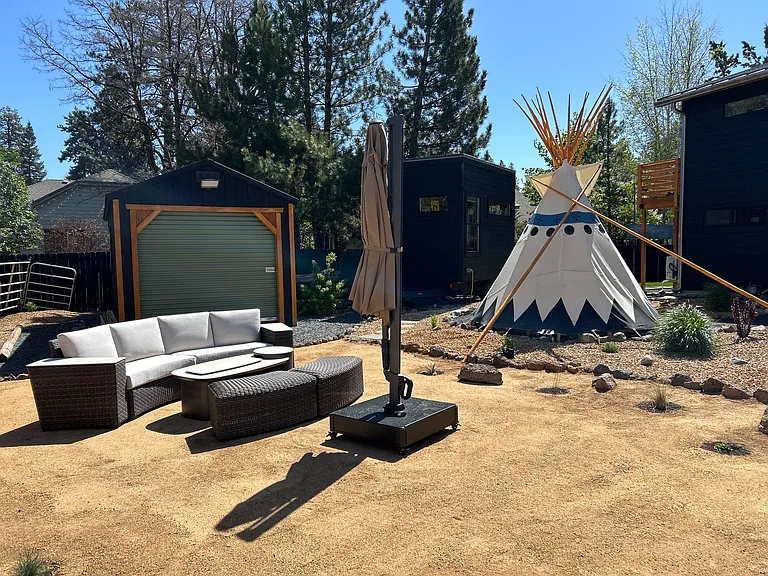 Tipi + Outdoor Seating