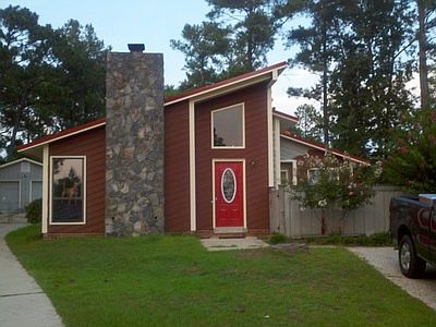 House before new fencing