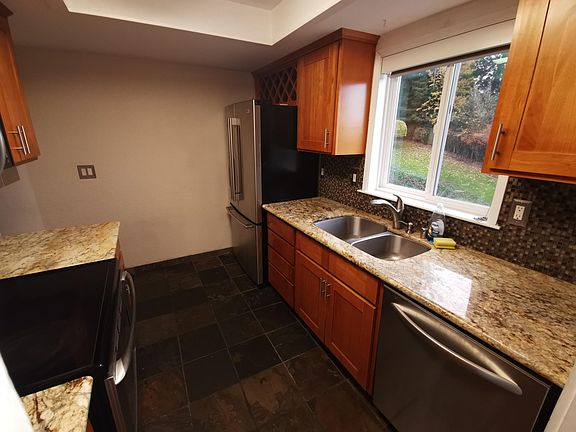 Kitchen has widow for natural lightning.