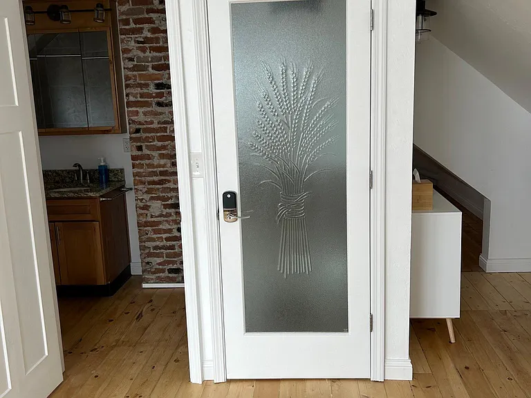 Beautiful door to bedroom suite with a Keypad Smart lock!