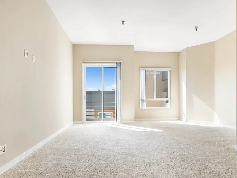 Carpeted Studio Living Room