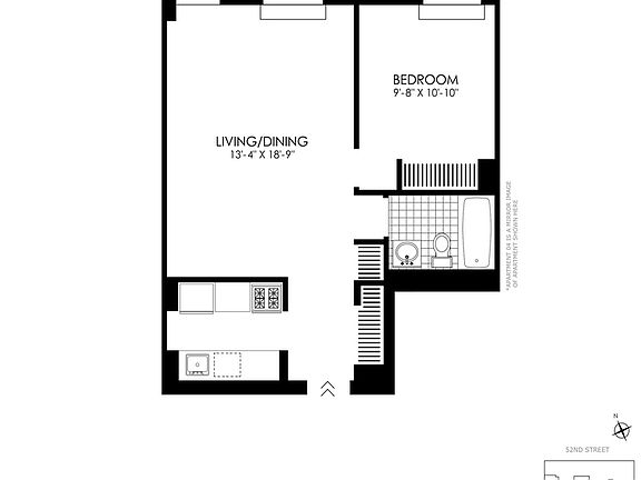 2nd image of 410 W 53rd St APT 604