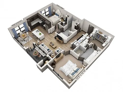 Floor plan B2Z