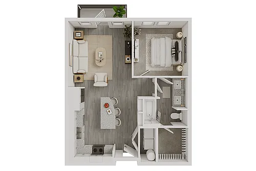 Floor plan A1 + Balcony