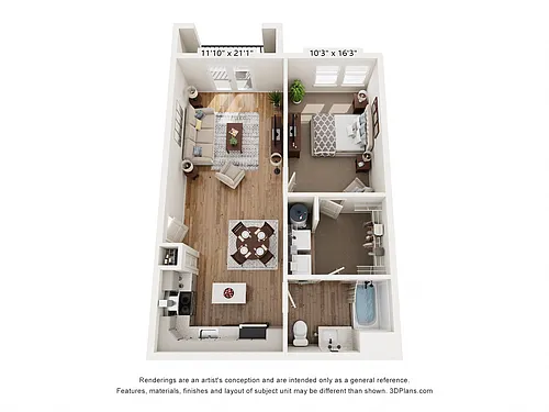Floor plan A1B