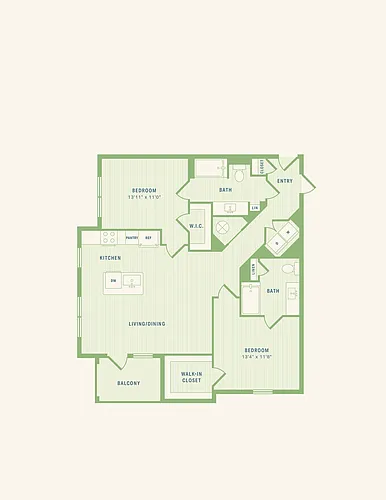 Floor plan The Davis HC (B2HC)