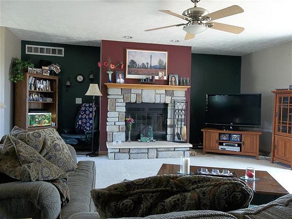 fireplace in living room