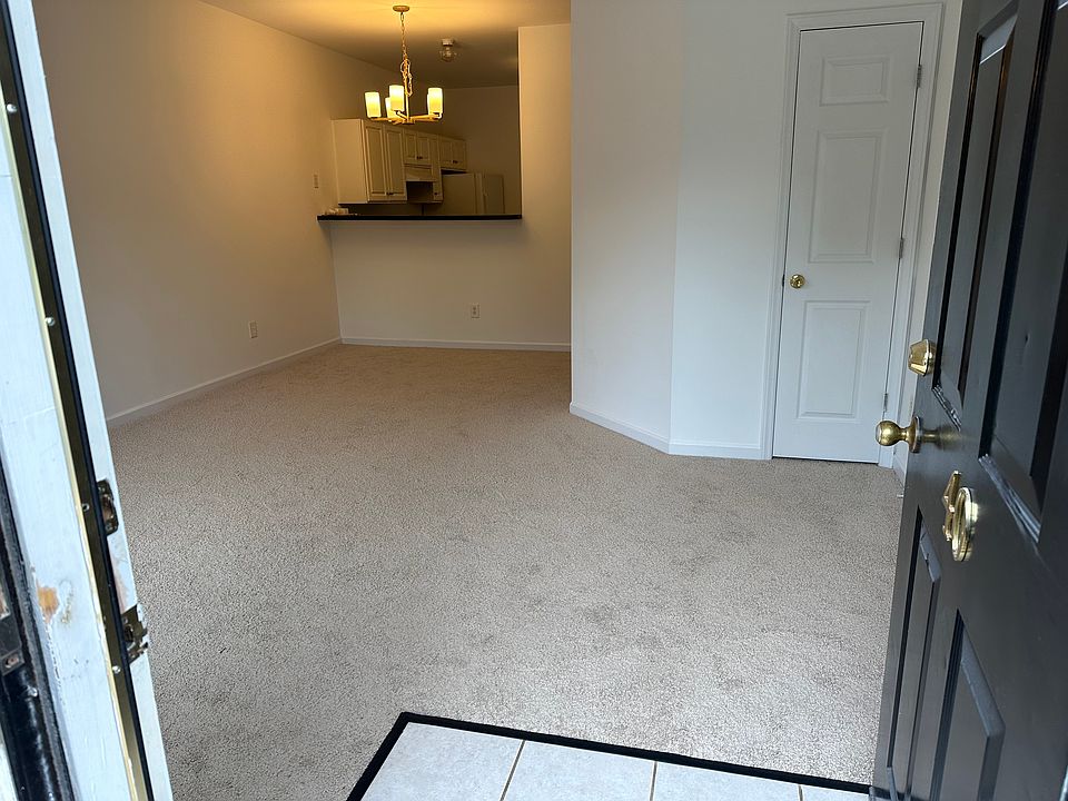 Entry way looking into living/dining space