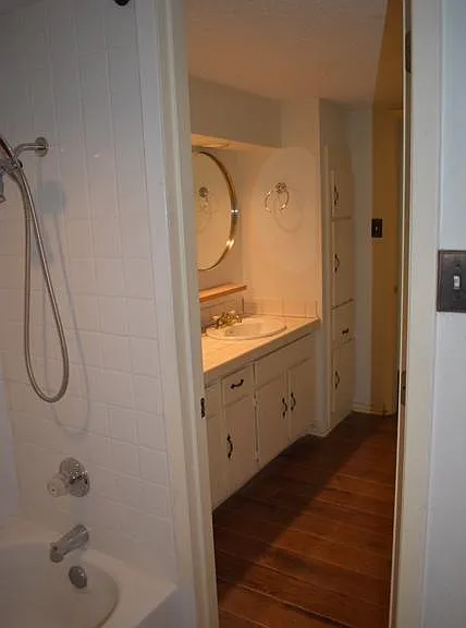 Vanity and Bathroom