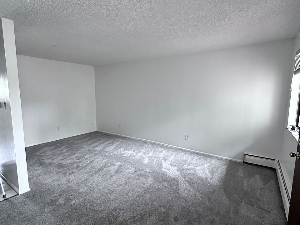 Living room and dining area, new carpet and paint!