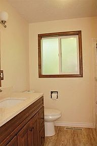New flooring, fixtures, cabinet