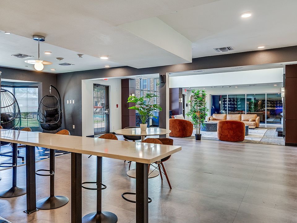 A clean, modern bar area designed for quick breaks and casual hangouts.