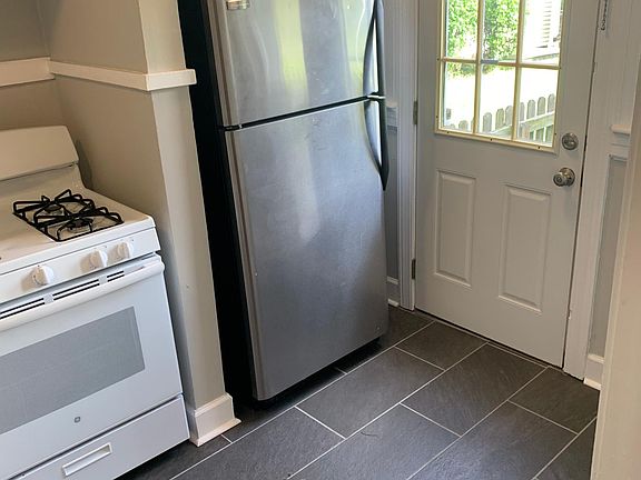 New tile with stainless steel refrigerator