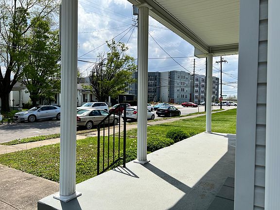 Front porch (Clubhouse Apartments are nearby)