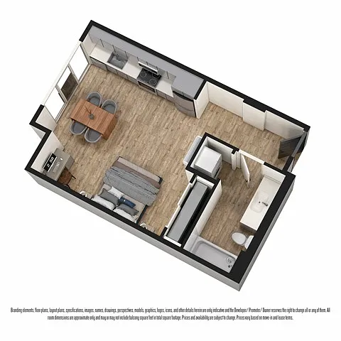 Floor plan Studio C