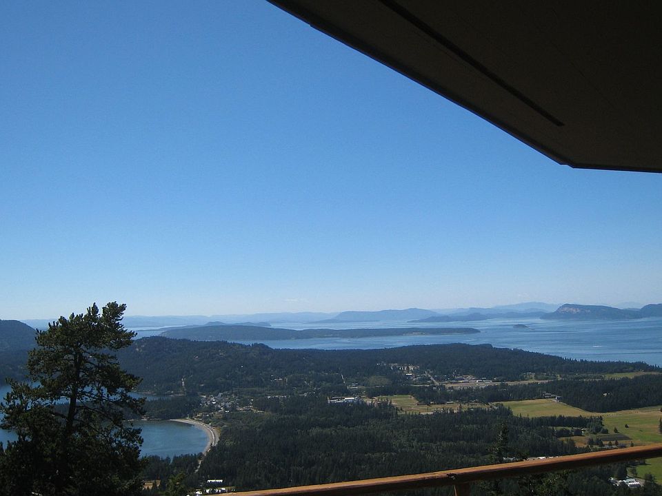 WEST FROM THE DECK with the village of EASTSOUND in foreground