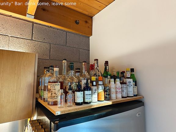 "Community" bar; drinks some, leave some