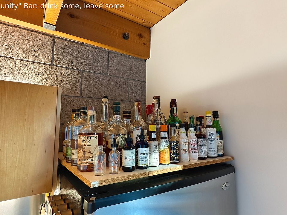 "Community" bar; drinks some, leave some