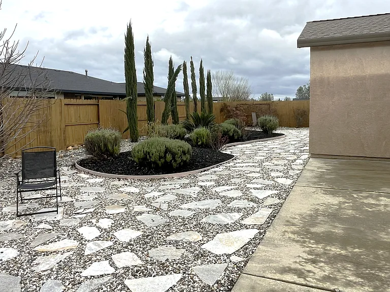 Well maintained backyard