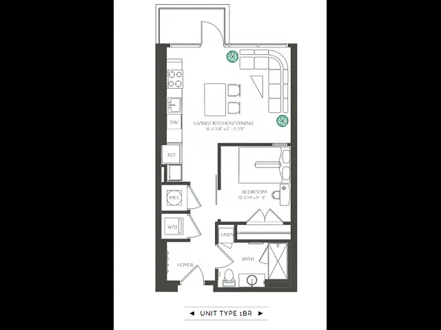 One Bedroom with Balcony One Bedroom with Balcony