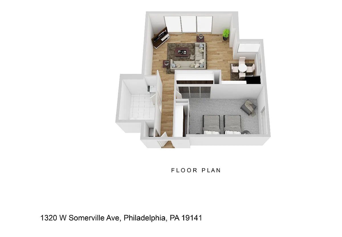 Floor plan 1 Bedroom