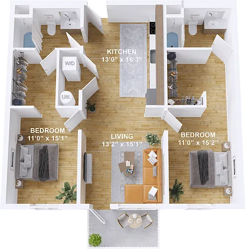 Floor plan Furrow - C1
