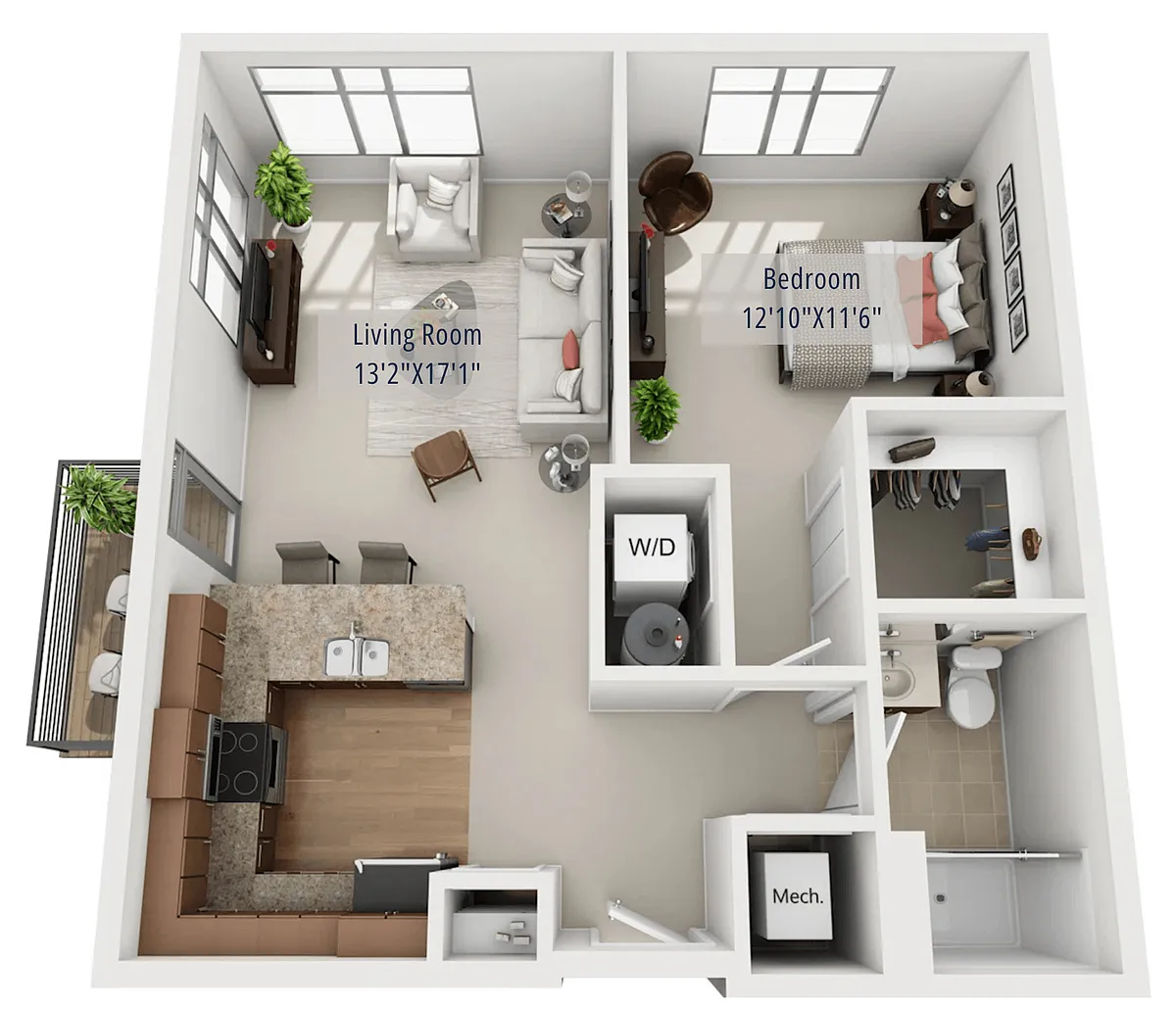 Floor plan 1J