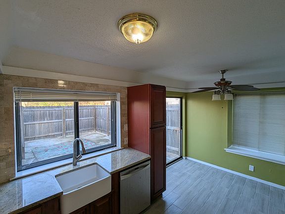 Patio view. Enjoy the view while doing the dishes!