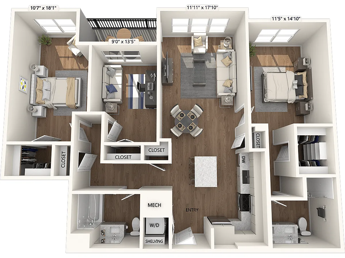 Floor plan B03-D-Base Collection