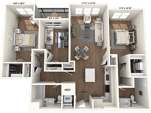 Floor plan B03-D-Base Collection