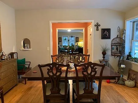 Dining room can easily fit 8 with a large enough table