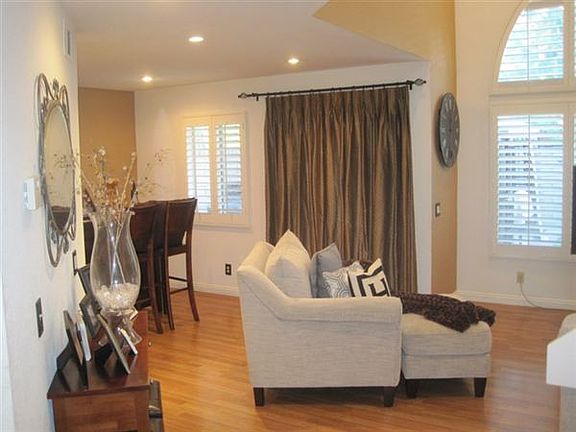 Side view of living room