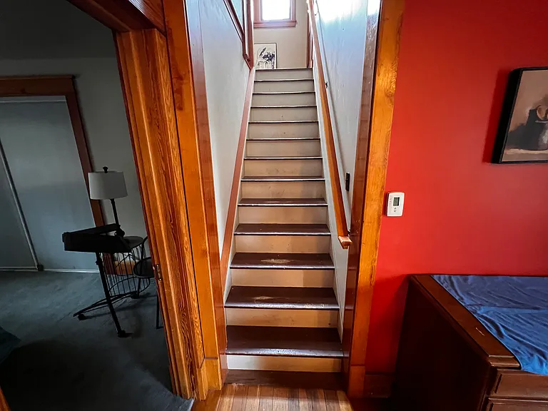 Stairway to upper Bath and Bedrooms