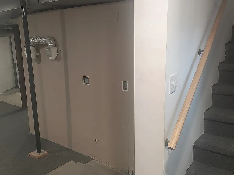 looking back up basement stairs