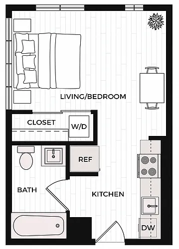 Floor plan Studio C