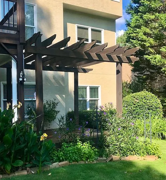 Private Pergola and deck