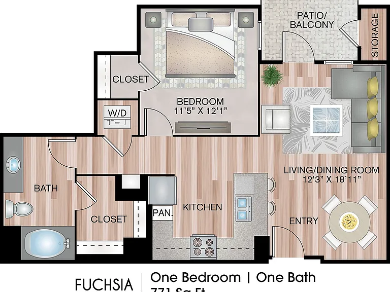 771 Sq. Ft. 771 Sq. Ft.
