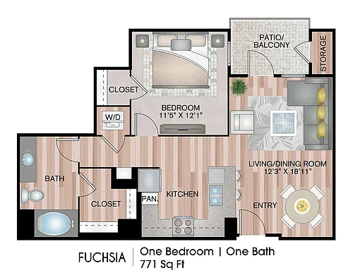 Floor plan Fuchsia