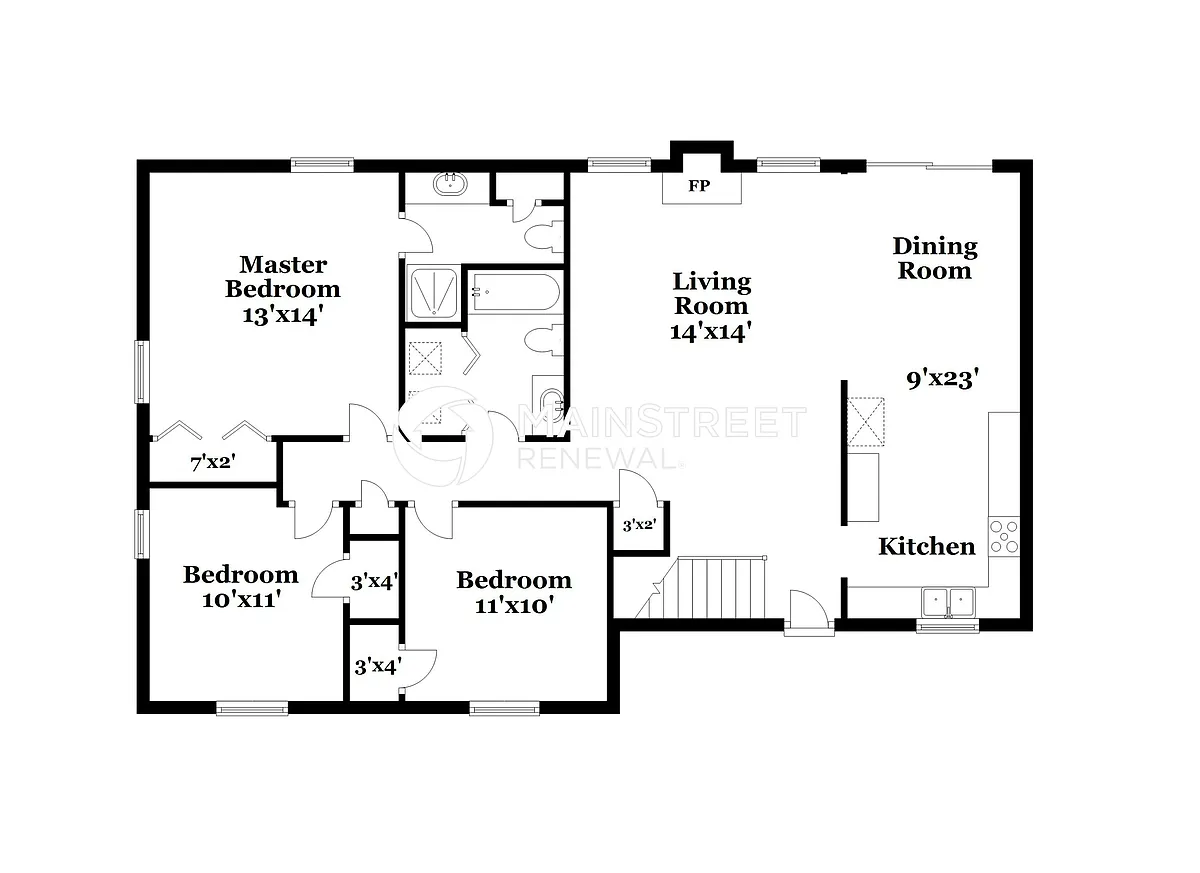 Floor Plan - 1015 NE Deerbrook Ter