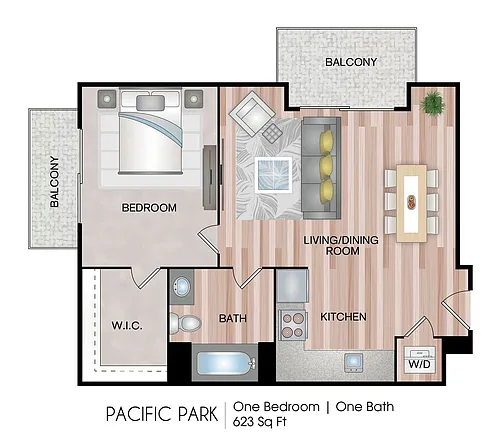 Floor plan Pacific Park