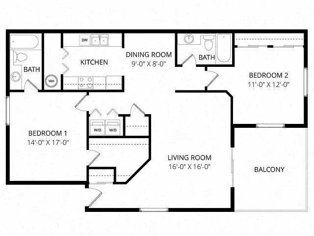 Floor plan 2X2