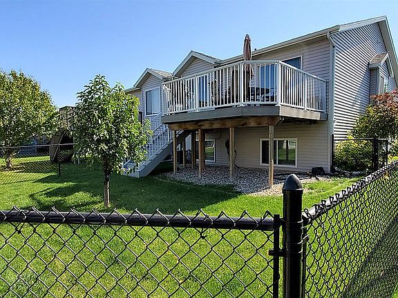 Fenced backyard