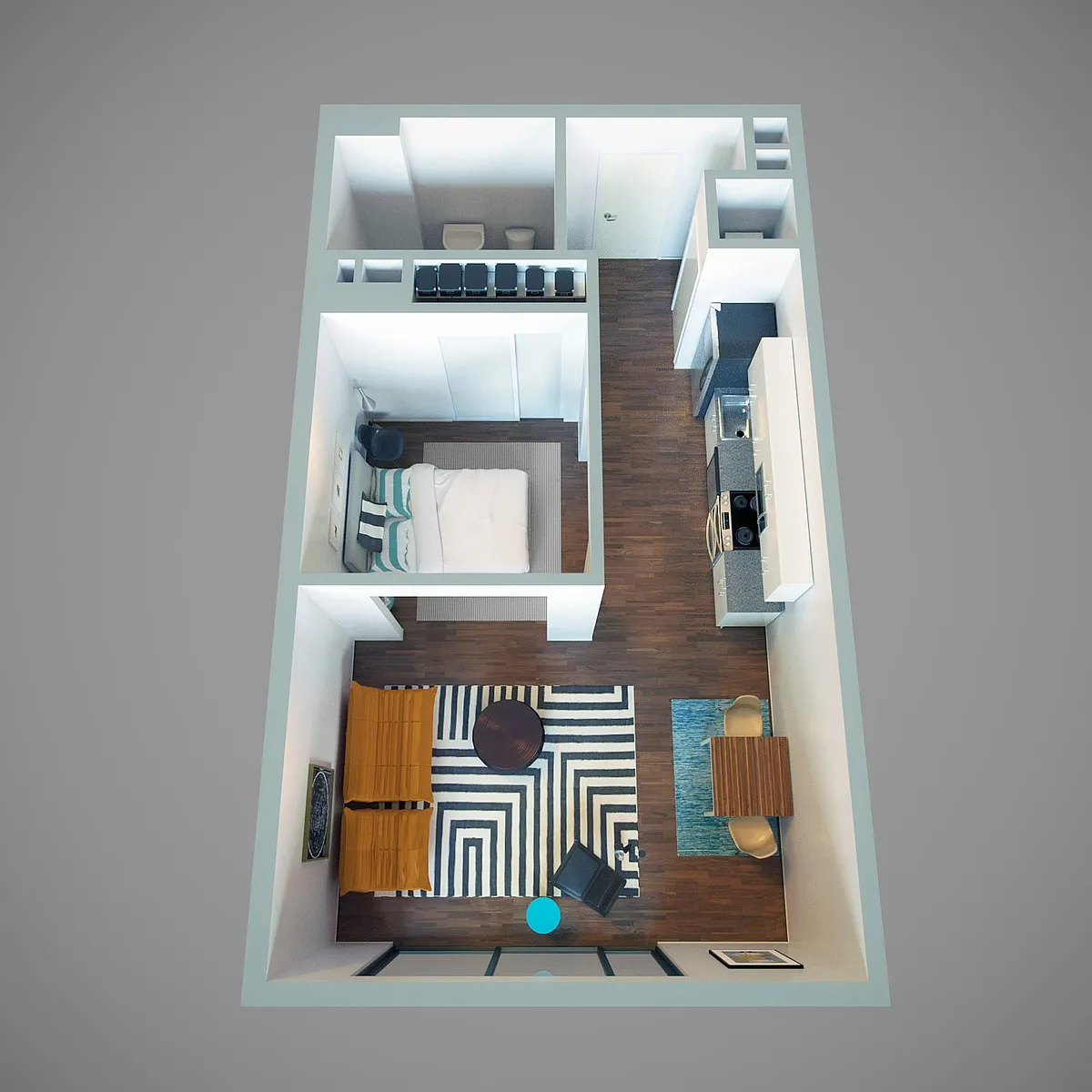 Floor plan Habitat Studio