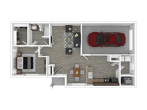 Floor plan 1X1-829