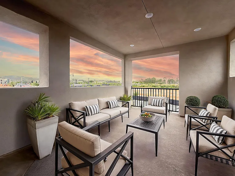 Enclosed Loft Balcony (virtual staging)