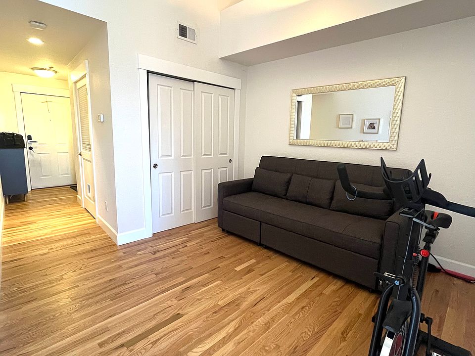 Den area with closet space