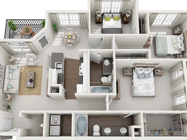 C1 floor plan Plaza at Westchase
